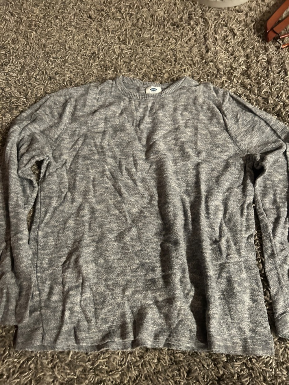 Old Navy Heather Gray Knit Crewneck Sweater